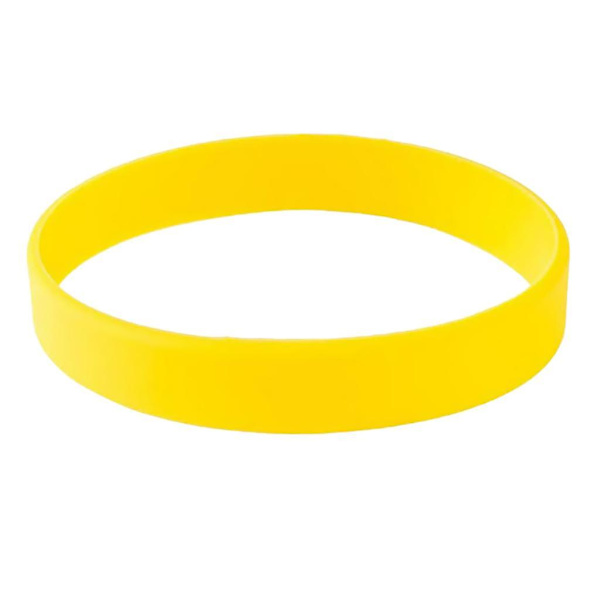 20 stk/pakke tomme silikonemote armbånd gul regnbue