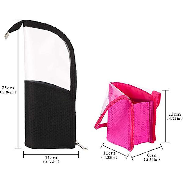 Pcs Makeup Brush Bag Travel Portable Cosmetic Holder Pen Case Storage Organizer (sort * Rose Red)