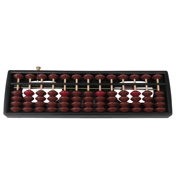 13 Pylväs Abacus Soroban Winding Device Laskentatyökalukehys Musta