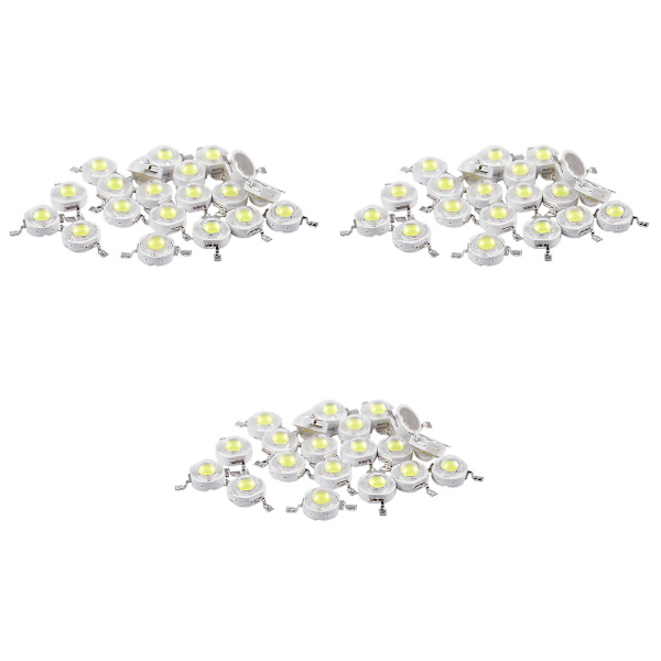 60 st hög effekt 2-stifts 3w vit LED-emitter 170-190lm 6000k