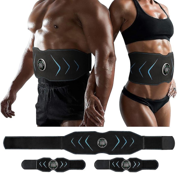 Guoguo Ems Electric Abdominal Body Slanking Belte Midjebånd Smart Abdomen Muskelstimulator Abs Trainer