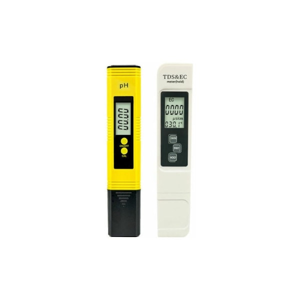 LMLY vattenkvalitetstestare PH-mätare med 0,01 hög noggrannhet upplösning TDS+EC+ termometer för dricksvattenakvariumspoolspa (gul)