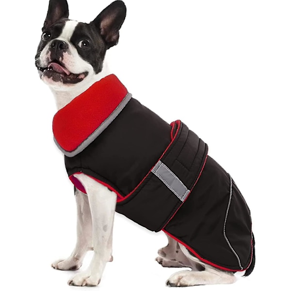 Waterproof Reversible Warm Fleece Lining Dog Winter Jacket Cold Weather Vest