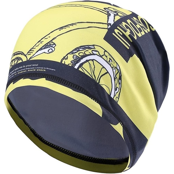 Fugttransporterende kraniehat Sommer UV-beskyttelse Elastisk beaniehat Hjelmforet Motorcykelhat
