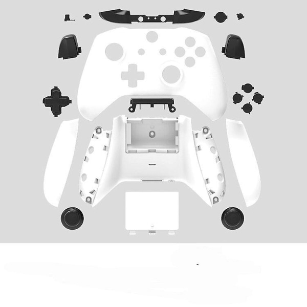 För Xbox One-kontrollerbyteshölje Case Frontplåt Cover Rb Lb Rt Lt Trigger Button Mod SideWhite Black