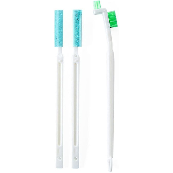 Fönsterdörrspårspår Rengöring Skrubbborste Set Utility Deep Detail Scrubber Cleaner Verktyg Med Tunna Handtag För Små Hålhörnsutrymmen Av Bott