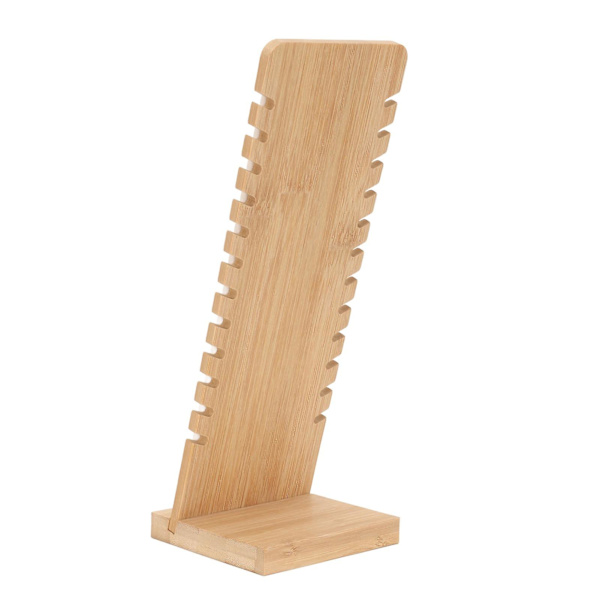 Bambus Halskjede Display Stativ Profesjonell Beige Hjem Smykker Butikk Halskjede Armbånd Holder Organizer