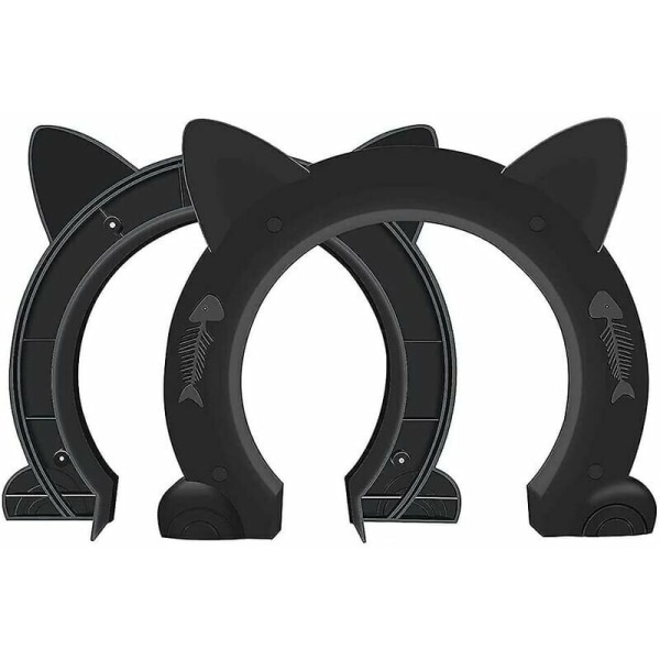 Kattlucka inre dörr kattlucka kattlucka (svart)