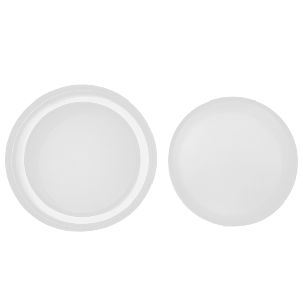 Transparent silikonlåda form DIY hantverk gör formar runda smycken förvaringslåda form