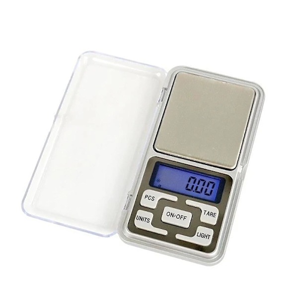 Digital lommeskala, lommeskala, smykkevægt 0,01 200g sølv V feng