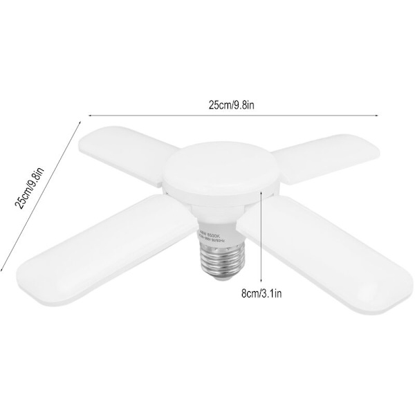 Deformerbar lampa, energibesparande, hög ljusstyrka, 360° belysning, LED-chip, deformation, musiklampa, AC85-265V