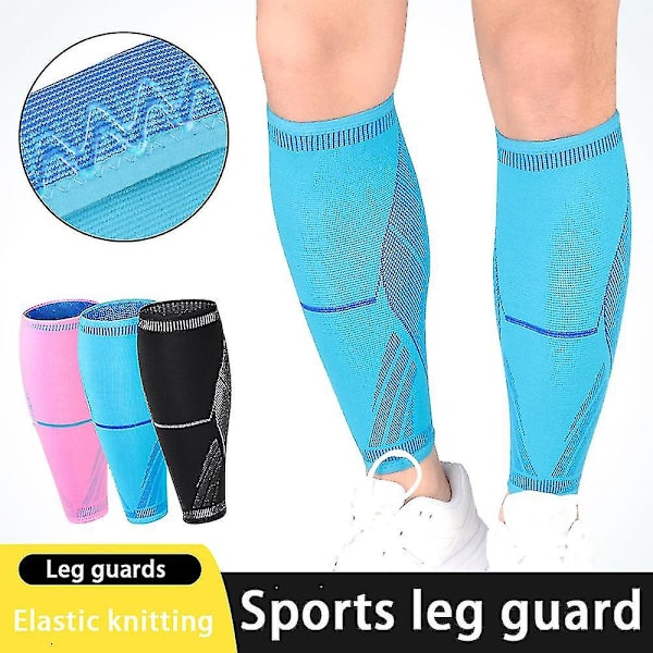 Unisex kompressionsstrumpor för vader - Löparskydd för sport, elastiska strumpor (M)