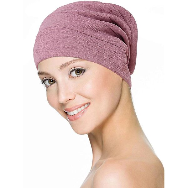 Dam bomulls elastisk mössa mjuk bandana hatt veckad bandana dam kemoterapi hatt（Vit）
