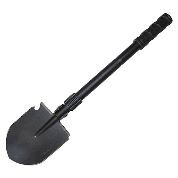 Multifunktionsspade, 10-funktioners hopfällbar spade, multifunktionell hopfällbar spade för att skära grenar, camping, överlevnad, vandring och trädgårdsarbete