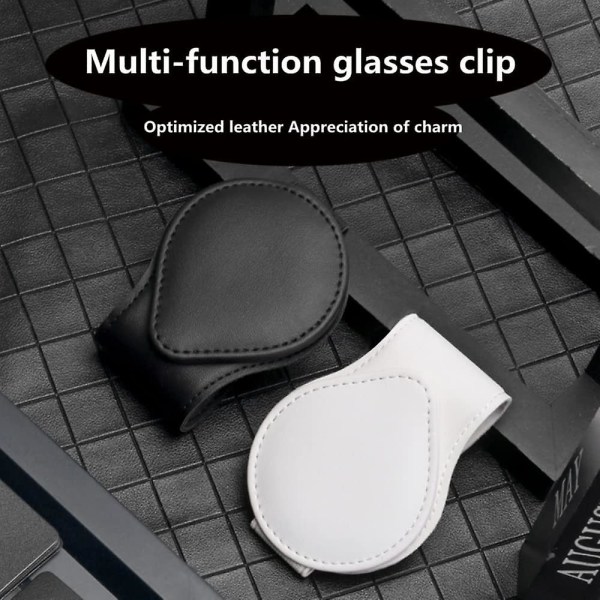 Auto Sunglass Frame Sunshade Attachment Adsorption Glasses Clip For All Models, Black