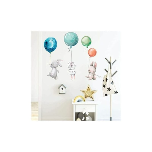 Dekorativa väggdekaler/dekaler, klistermärken för barn, bebisar och lekrum, akvarell och djurmotiv, dekorativa väggdekaler