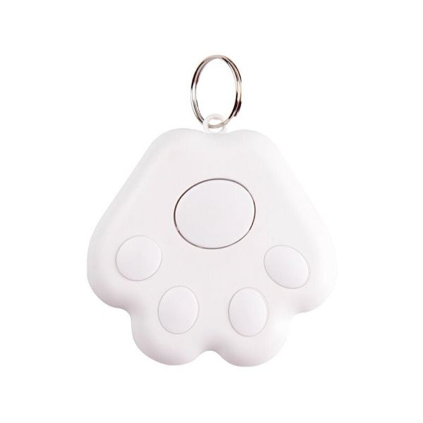 GPS-tracker, GPS Mini Tracking Locator, Bärbar Bluetooth Intelligent Anti-lost Wireless Device Finder Barn Resväska Husdjur Set-vit