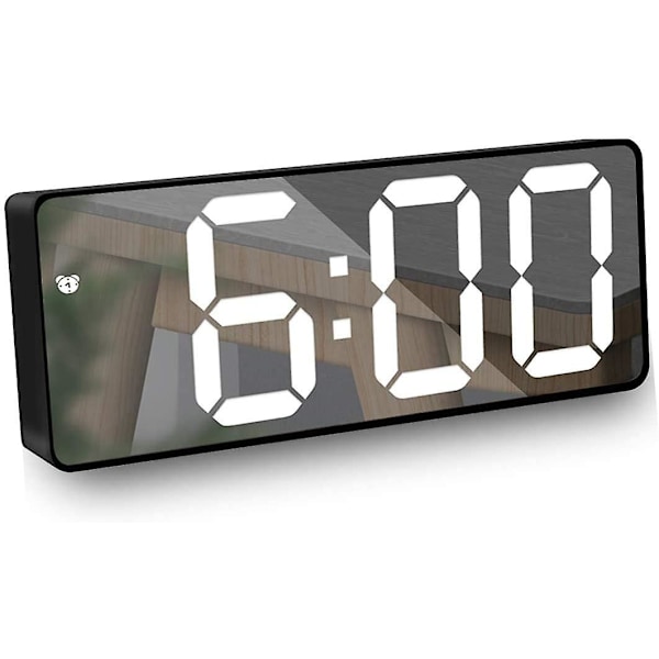 Digital väggklocka med LED-display, stora siffror, inomhuskontor