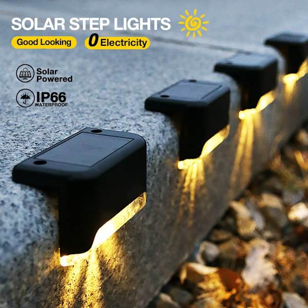 8-pack utomhus solcellslampor vattentäta LED-solcellslampor