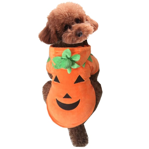 Kurpitsateemaisen koiran Halloween-asu, lemmikkikoirahuppari pienille koirille, pyjama