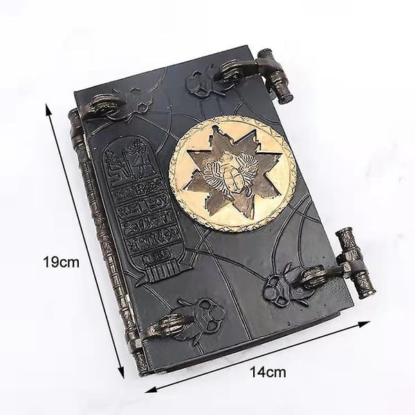 Mumie Dekoration Bok Prop Replica Rolig Present Guld