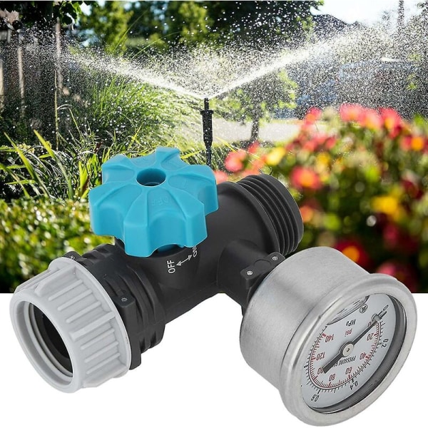 Vattentrycksregulator med tryckjusterbar vattentrycksventil, trädgårdsvattenventil för bevattning