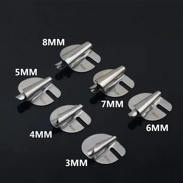8 st Universal 3-10mm Symaskin Pressarfot Set, Bred Rullfåll, Tryckfot, Fållfot, Hemindustri, Böjd Scrollfållfot
