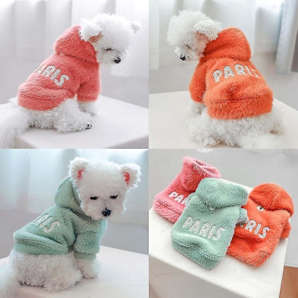 Hundkappa med huva, kläder för valpar, semesterkläder för Shih Tzu, Chihuahua, Yorkshire