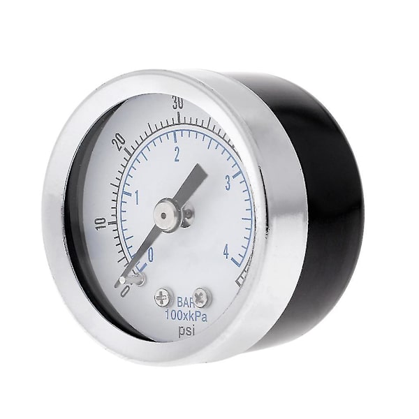 Luft-vatten-gas-tryckmätare Vakuumtryckmätare 0-60 Psi Bakre montering 1/8\" Npt