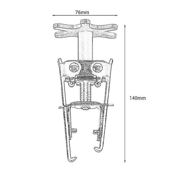 Universal bilmotorer Överliggande ventilfjäderkompressor Installatör Remover Jaw Stem Seal Tool (1pc)