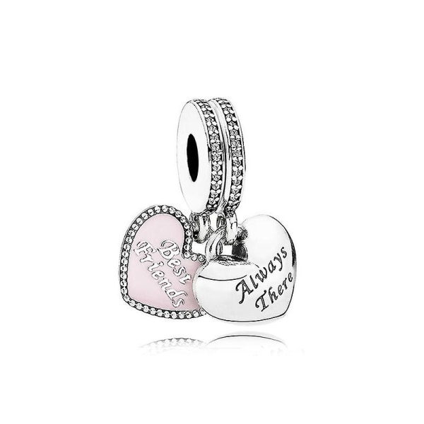 KärleksskulpturÖppningsdiametern är cirka 4,5 mmLove Family 925 Sterling Silver Women Beads Charm Girl Pendant Charm Kompatibel med europeiskt armband