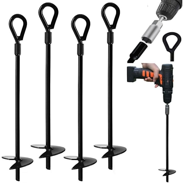 Markankare 15\" Tunga Konstruktionsskyddstält Gungor Trampolin 4-pack