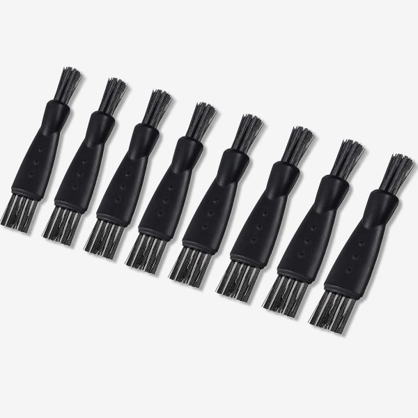 Rakborste Rakhyvelrengöringsborste Elektrisk dubbelsidig trimmer Set Nylon (10st, svart)