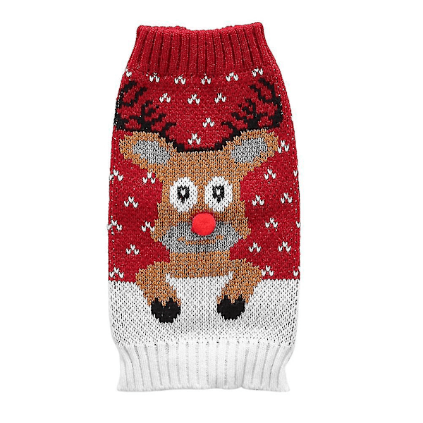 1pc Pet Sweater Fashion Adorable Deer Winter Warm Dog Clothes Pet Supplies Puppy Costume Photo Props