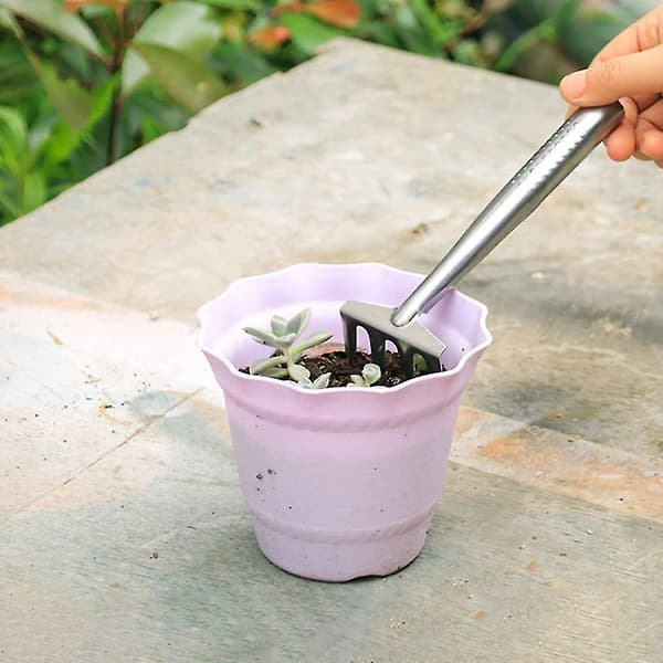 3-pack rostfria spatelspadar trädgårdsbonsai kratta
