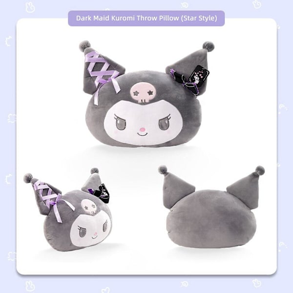 Sanrio Kuromi Melody Star Party Plysj Leke Tøyleke Myk Pude Kastepute Plysj Dukker Kjæreste Bursdag Barnegave Type1