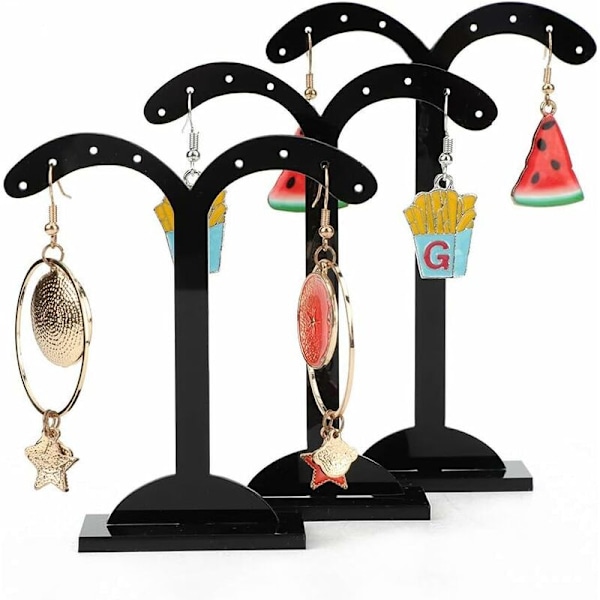 3-delad set akryl halsband smyckesorganisatör display stativ smyckeskrin smyckeskrin (gren) longziming