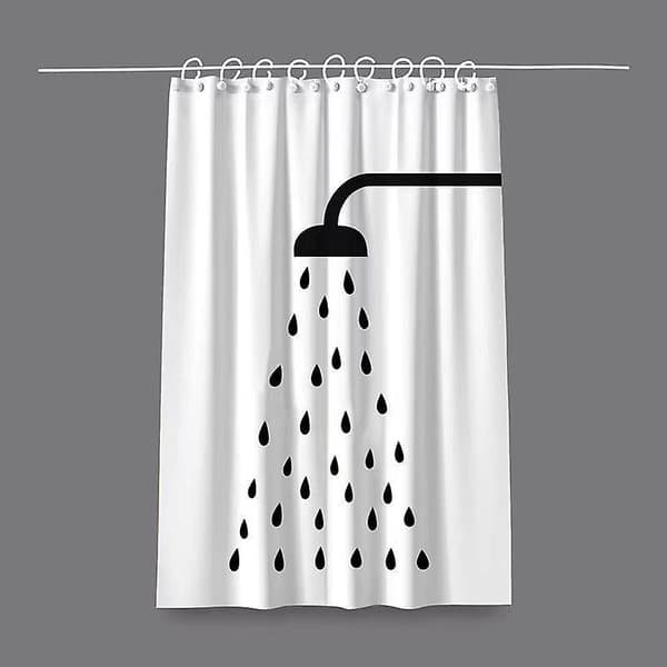 Hotellbadrumsavskärmningsgardin Polyester Duschdraperi 180*200CM