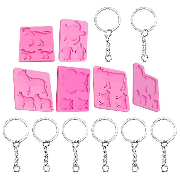 1 Set/26pcs Silikonform Kit Unik Hantverk Diy Form För Att Göra Nyckelringar