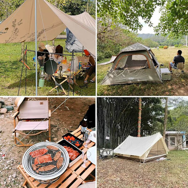 4m reflekterande tältlina, nylonlina med lättviktig aluminiumbungee-sladd för presenningfäste vid camping