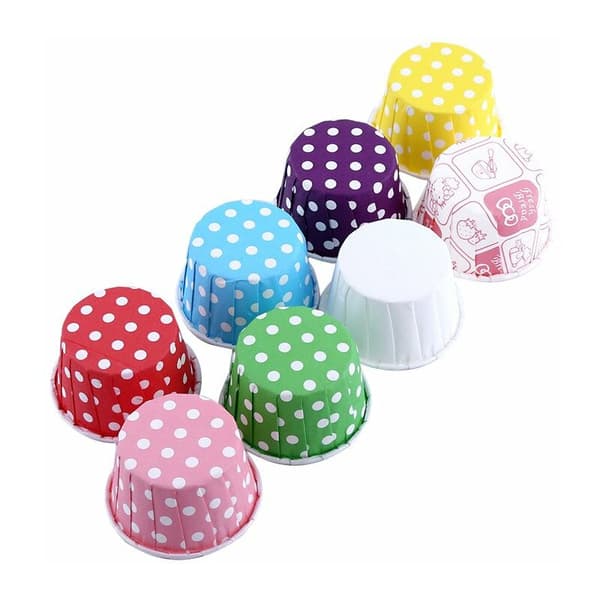 100 st Pappersmuffinsformar Cupcake Liner Case Wrapper Muffinsformar för fest Bröllop Rosa