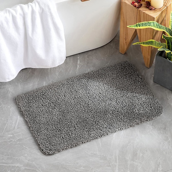 Gulv måtte lille frisk halvcirkel tæppe badeværelse skridsikker måtte absorberende fodpudeover Genting（45*75cm，skyer）