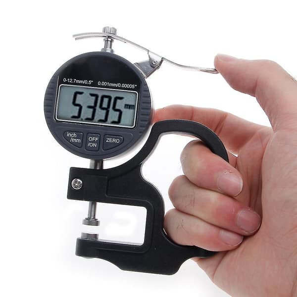 Digital Mikrometer 0,001 12,7mm Elektronisk Tykkelsesmåler Dybde Lcd Måling