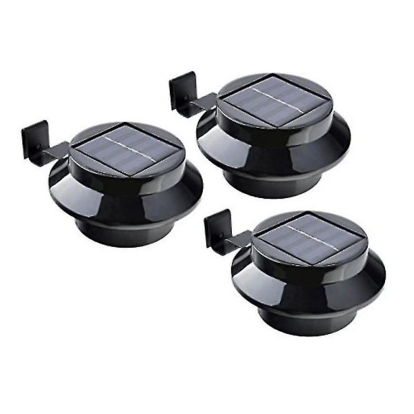 SHLM Professional set , 3 mustaa aurinkokouruvaloa - langaton, sisältää kiinnitysmateriaalin lahja perheelle