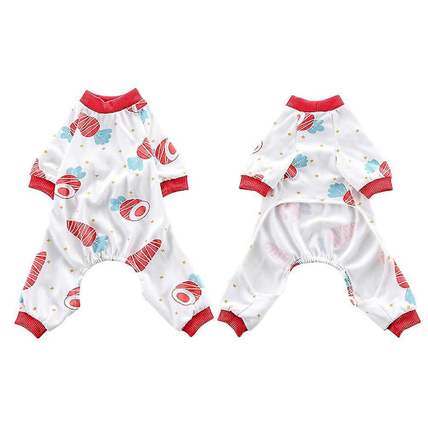 1 stk. kæledyrstøj vinter efterår varmt blødt nuttet kostume pyjamas til hund