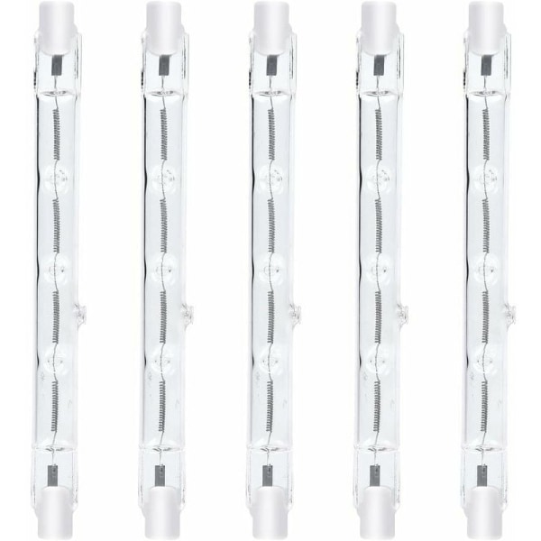 300W Dimbar Halogen Pen Light Bulbs Varm Vit AC220-240V J118 Linjär Halogen Spotlight för Landskapsbelysning Säkerhets Gatubelysning (5st)