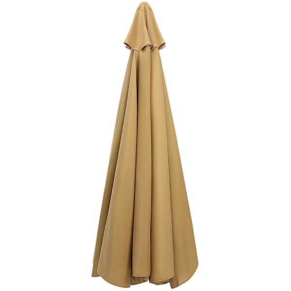Udendørs solskærm paraply baldakin strand paraply udskiftning topper til gårdhave（270X270X0.1CM，Khaki）
