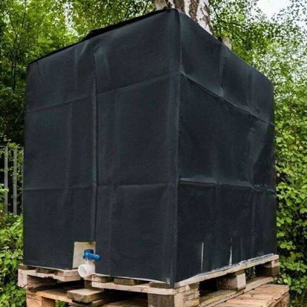 IBC Tanklock 120x100x116cm 1000L - 210D Vattentät, Vattentanklock / Tanksskyddslock - Silverfoder