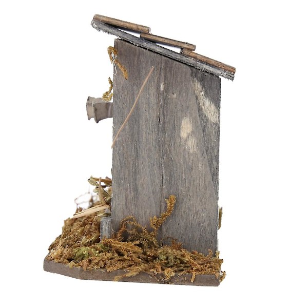 Miniatyr hønsehus i hagen for 1/12 dukkehustilbehør