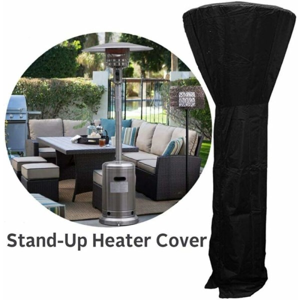 Patio Heater Cover 210D Vattentät Patio Heater Cover Skyddande Cover för Patio Heater 240x92x59cm